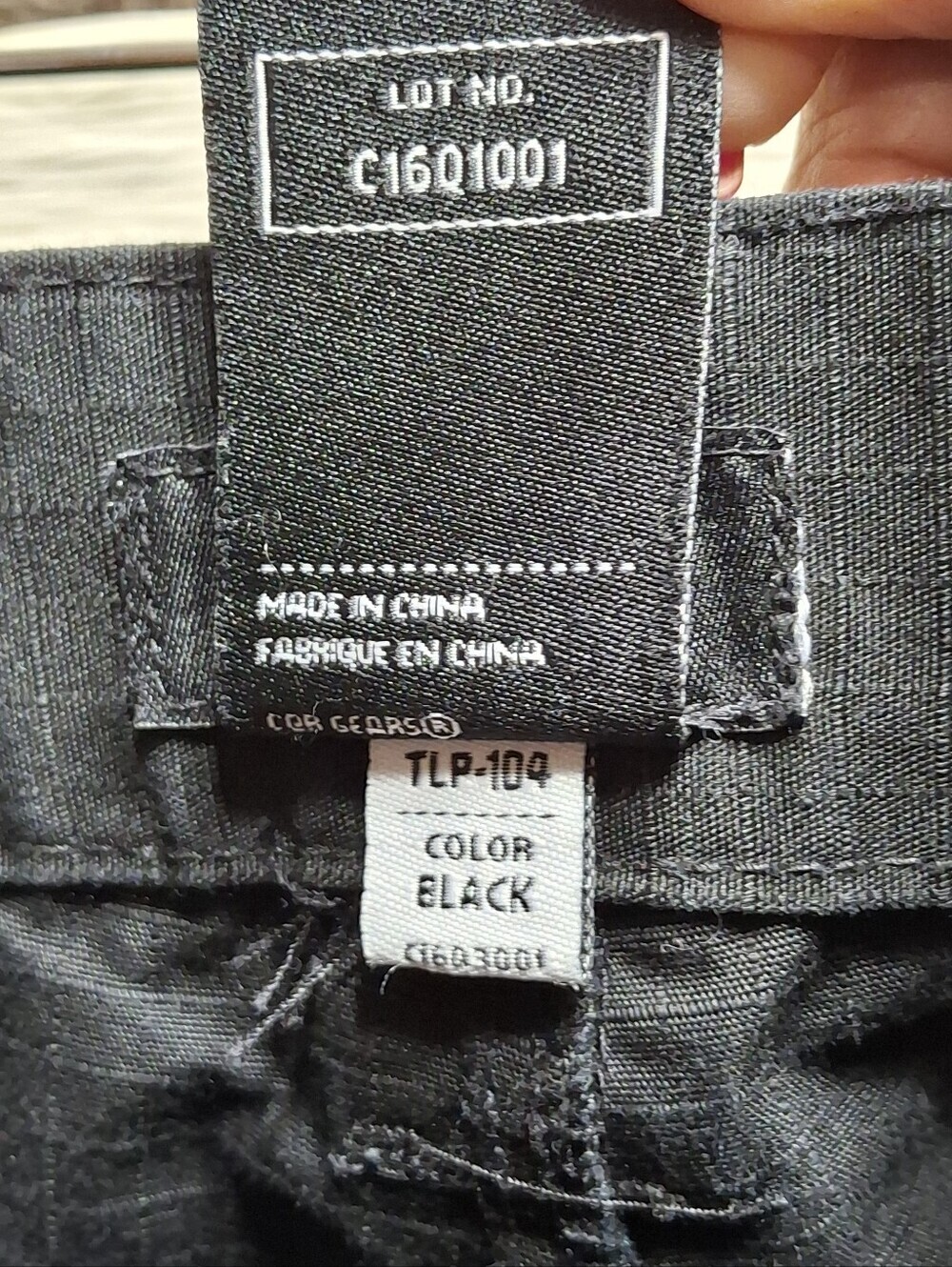 CQR Tlp-104 Lightweight Ripstop EDC Tactical Black Cargo Pants Men 36w X 30l - Picture 10 of 14